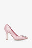 Hangisi 105 light pink satin pumps