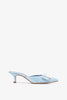 Maysalebi 50 blue grosgrain mules