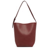 Medium N/S park brown leather tote bag