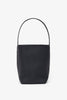 Medium N/S dark pine leather tote bag