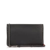 Loubiposh black leather studs clutch