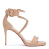 Choca 100 beige leather stud sandals