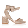 Nika 60 light sand suede sandal