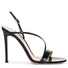 Manhattan 105 patent black leather sandals