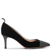 Crystal embellished velvet pumps