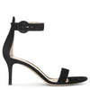 Portofino 70 black suede sandals