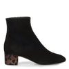 Quad black suede ankle boot