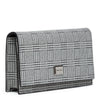 Lizzie silver glitter clutch
