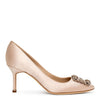 Hangisi 70 satin nude pumps