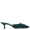 Maysale green suede mules