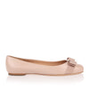 Varina beige leather ballerinas