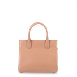 Dark nude leather mini tote