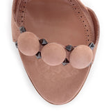 Beige Suede Bomb Sandals