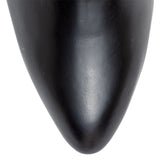 Black 50 leather plexi heel ankle boots