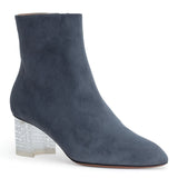 Grey 50 suede plexi heel boots