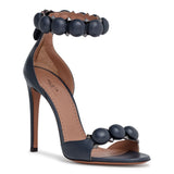 Dark grey 110 leather bomb sandals