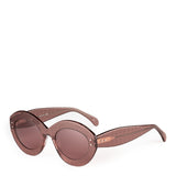 Dark pink acetate sunglasses