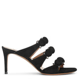 Bombe 70 black suede mules