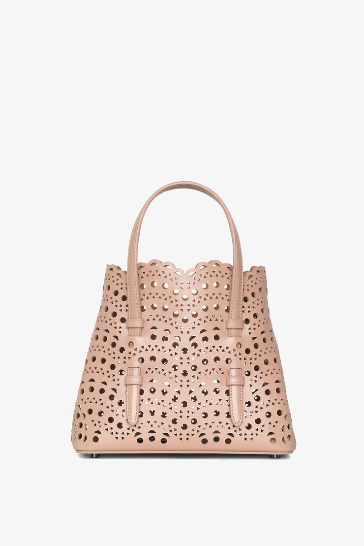 Mina 20 vienne vague beige leather tote bag