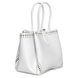 Angele 25 white leather tote bag