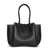 Angele 20 black leather tote bag
