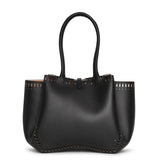 Angele 20 black leather tote bag