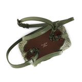 Mina 16 aloe green leather tote bag