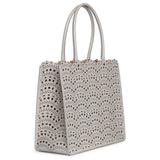 Garance 28 perle leather tote bag