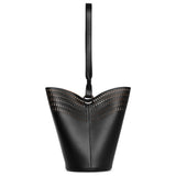 Bucket Lili 14 black leather bag