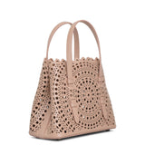 Mina 20 vienne circulaire beige leather tote bag