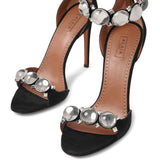 La Bombe 110 black plexi sandals