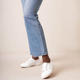 Superga white canvas sneakers