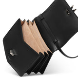 Le Papa medium black leather bag