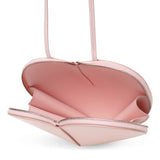 Le Coeur pink leather crossbody bag