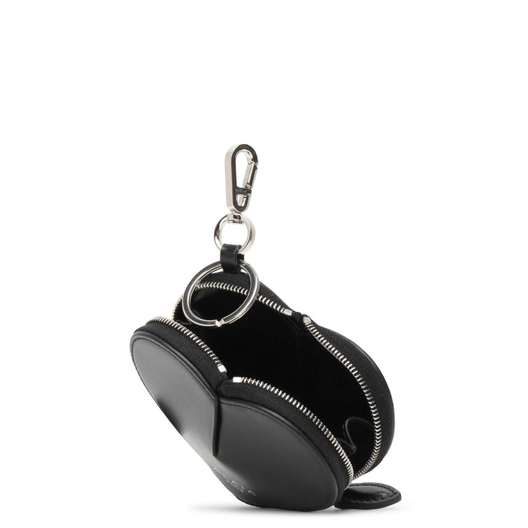 Le Coeur Mini black leather purse