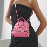 Mina 16 vienne vague hot pink tote bag