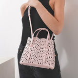 Mina 20 vienne vague pink tote bag