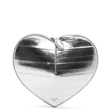 Le Coeur silver leather crossbody bag
