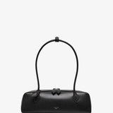 Le Teckel Medium black leather bag
