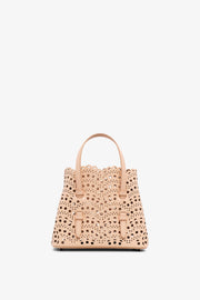 Mina 20 vienne vague beige leather tote bag