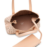Mina 20 vienne vague beige leather tote bag