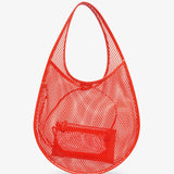One piece medium red mesh bag