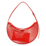 One piece red mesh bag