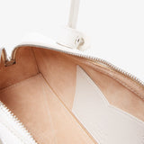Le Teckel Small white leather bag
