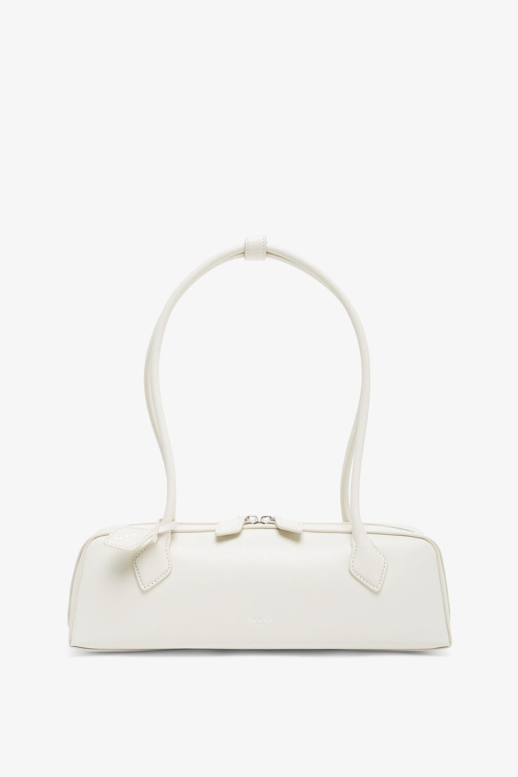 Le Teckel medium white leather bag