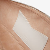 Le Teckel Medium white leather bag