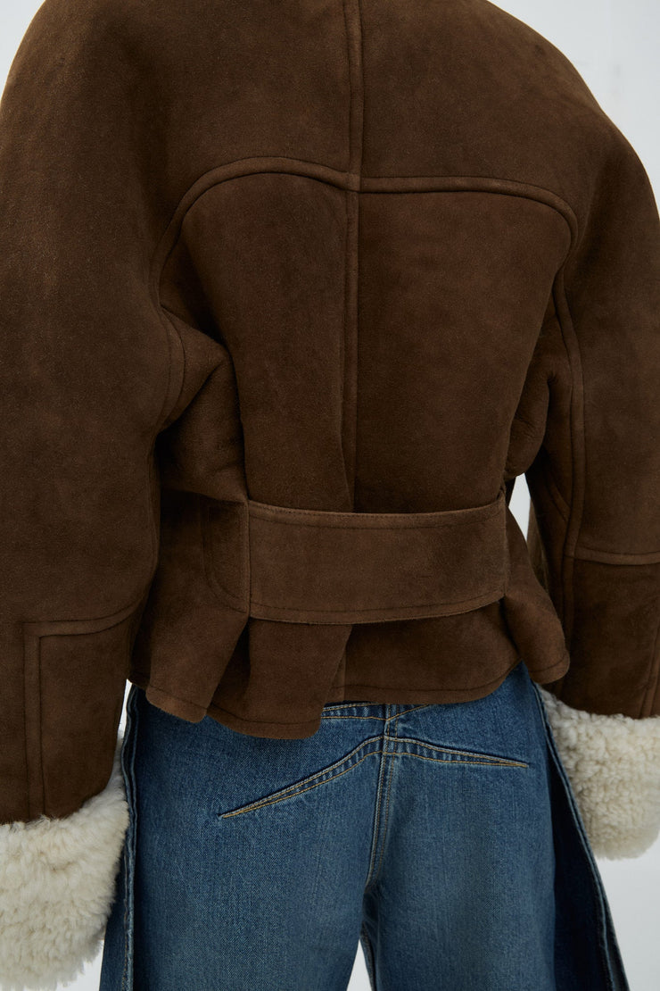 Shearling aviator jacket