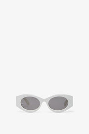 Oval 82 white sunglasses