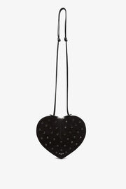 Le Coeur black embellished crossbody bag