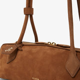 Le Teckel Medium light brown suede bag